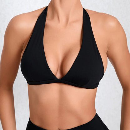 Kayla Crop Halter Backless