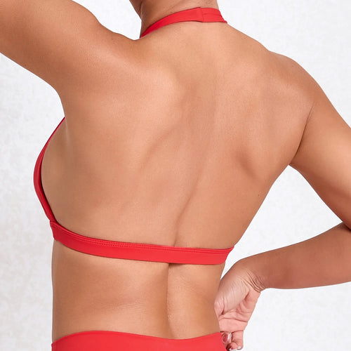 Kayla Crop Halter Backless